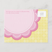 誕生日パーティーの招待::デイジー2 インビテーションポストカード (裏面)