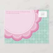 誕生日パーティーの招待：:デイジー3 インビテーションポストカード (裏面)