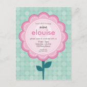 誕生日パーティーの招待：:デイジー3 インビテーションポストカード (正面)