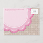 誕生日パーティーの招待::デイジー4 インビテーションポストカード (裏面)