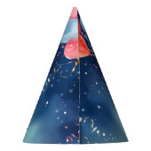 誕生日パーティーの招待 パーティーハット (裏面)