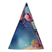 誕生日パーティーの招待 パーティーハット (左)