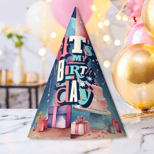 誕生日パーティーの招待 パーティーハット