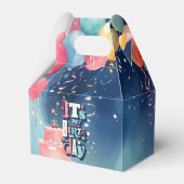 誕生日パーティーの招待 フェイバーボックス (正面サイド)