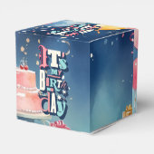 誕生日パーティーの招待 フェイバーボックス (裏面サイド)