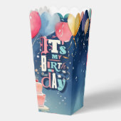 誕生日パーティーの招待 フェイバーボックス (裏面)