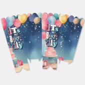 誕生日パーティーの招待 フェイバーボックス (見開き)