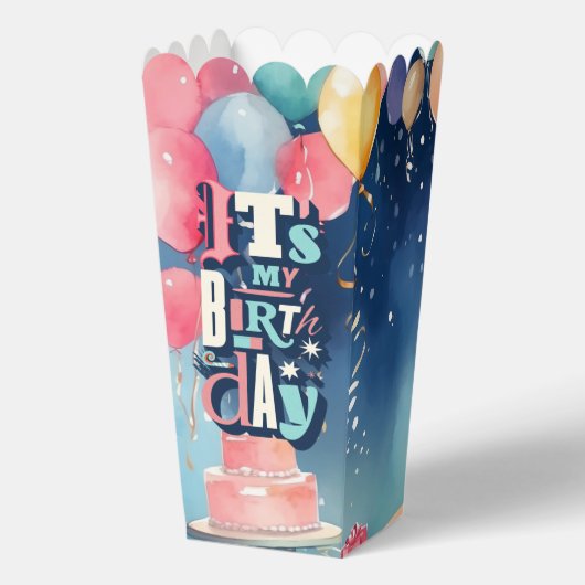 誕生日パーティーの招待 フェイバーボックス (正面)