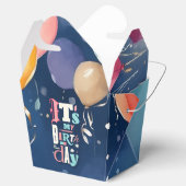 誕生日パーティーの招待 フェイバーボックス (オープン)