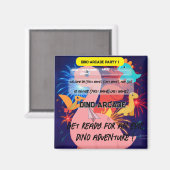 誕生日パーティーの招待 – マグネット (正面/裏面)