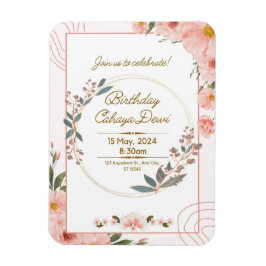 誕生日パーティーの招待 マグネット