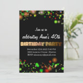 誕生日パーティーの招待 招待状 (スタンド正面)