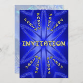 誕生日パーティーの招待 招待状 (正面/裏面)