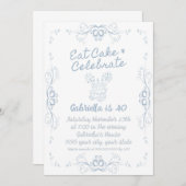 誕生日パーティーの招待 招待状 (正面/裏面)