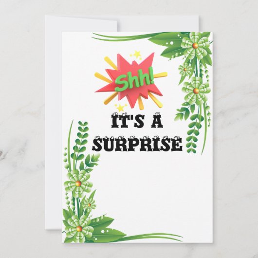 誕生日パーティーの招待 招待状 (裏面)