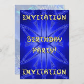 誕生日パーティーの招待 招待状 (正面/裏面)