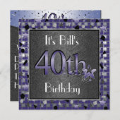 誕生日パーティーの招待 招待状 (正面/裏面)