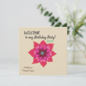 誕生日パーティーの招待 招待状 (スタンド正面)