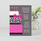 誕生日パーティーの招待 招待状 (スタンド正面)