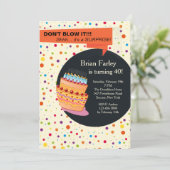 誕生日パーティーの招待 招待状 (スタンド正面)