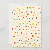 誕生日パーティーの招待 招待状 (裏面)