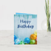 誕生日パーティーの招待 招待状 (裏面)