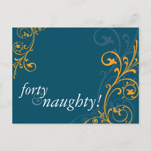 誕生日パーティーの招待：：素晴らしい4 インビテーションポストカード (正面)