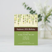 誕生日パーティーの招待：: discotek 4 インビテーションポストカード (スタンド正面)