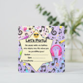 誕生日パーティーの招待(gr) – 音楽 (スタンド正面)