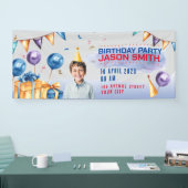 誕生日パーティーの水平バナー 横断幕 (トレードショー)