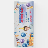 誕生日パーティーの水平バナー 横断幕 (縦)