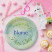 誕生日パーティーの水彩 ペーパープレート (パーティー)