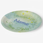 誕生日パーティーの水彩 ペーパープレート (アングル)