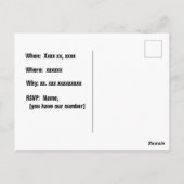 誕生日パーティーの水彩 ポストカード (裏面)