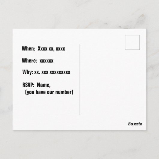 誕生日パーティーの水彩 ポストカード (裏面)