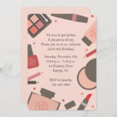 誕生日パーティーの準備 招待状 (正面/裏面)