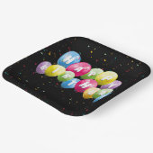 誕生日パーティーの風船と紙吹雪 ペーパープレート (傾斜あり)