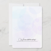 誕生日パーティーの風船と贈り物パーソナライズされた 招待状 (裏面)