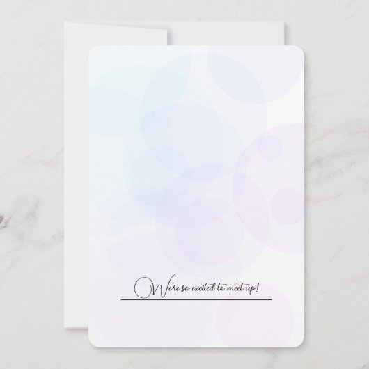 誕生日パーティーの風船と贈り物パーソナライズされた 招待状 (裏面)