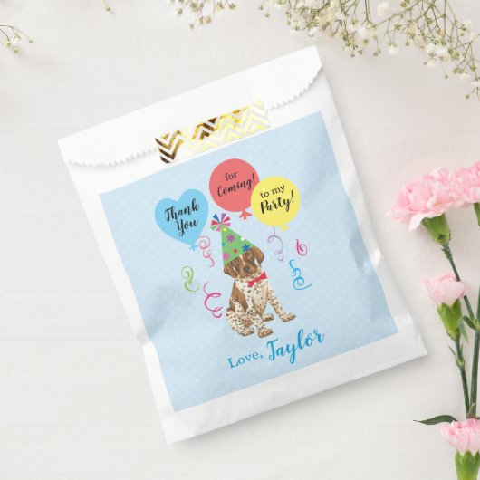 誕生日パーティーの風船ドイツ語の短い案内ポインター フェイバーバッグ (封をした状態)