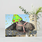 誕生日パーティーの馬の招待状 招待状 (スタンド正面)