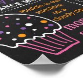 誕生日パーティーの黒板の看板ポスターキャンディ ポスター (角)