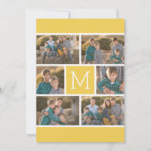 誕生日パーティーの6枚の写真のコラージュ 招待状 (正面)