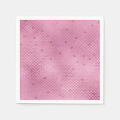 誕生日パーティーはかりで測に訪れたいピンクの人魚 スタンダードカクテルナプキン (正面)