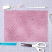 誕生日パーティーはかりで測に訪れたいピンクの人魚 薄葉紙 (クラフト)