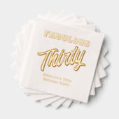 *誕生日パーティーは素敵な30歳を満たす 箔ナプキン (インサイチュ (積み重ね))