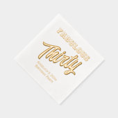 *誕生日パーティーは素敵な30歳を満たす 箔ナプキン (右)