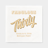 *誕生日パーティーは素敵な30歳を満たす 箔ナプキン (正面)