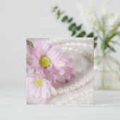 誕生日パーティーへのデイジーと真珠の招待 招待状 (スタンド正面)