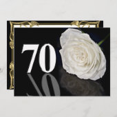 誕生日パーティーへの招待70歳 招待状 (正面/裏面)